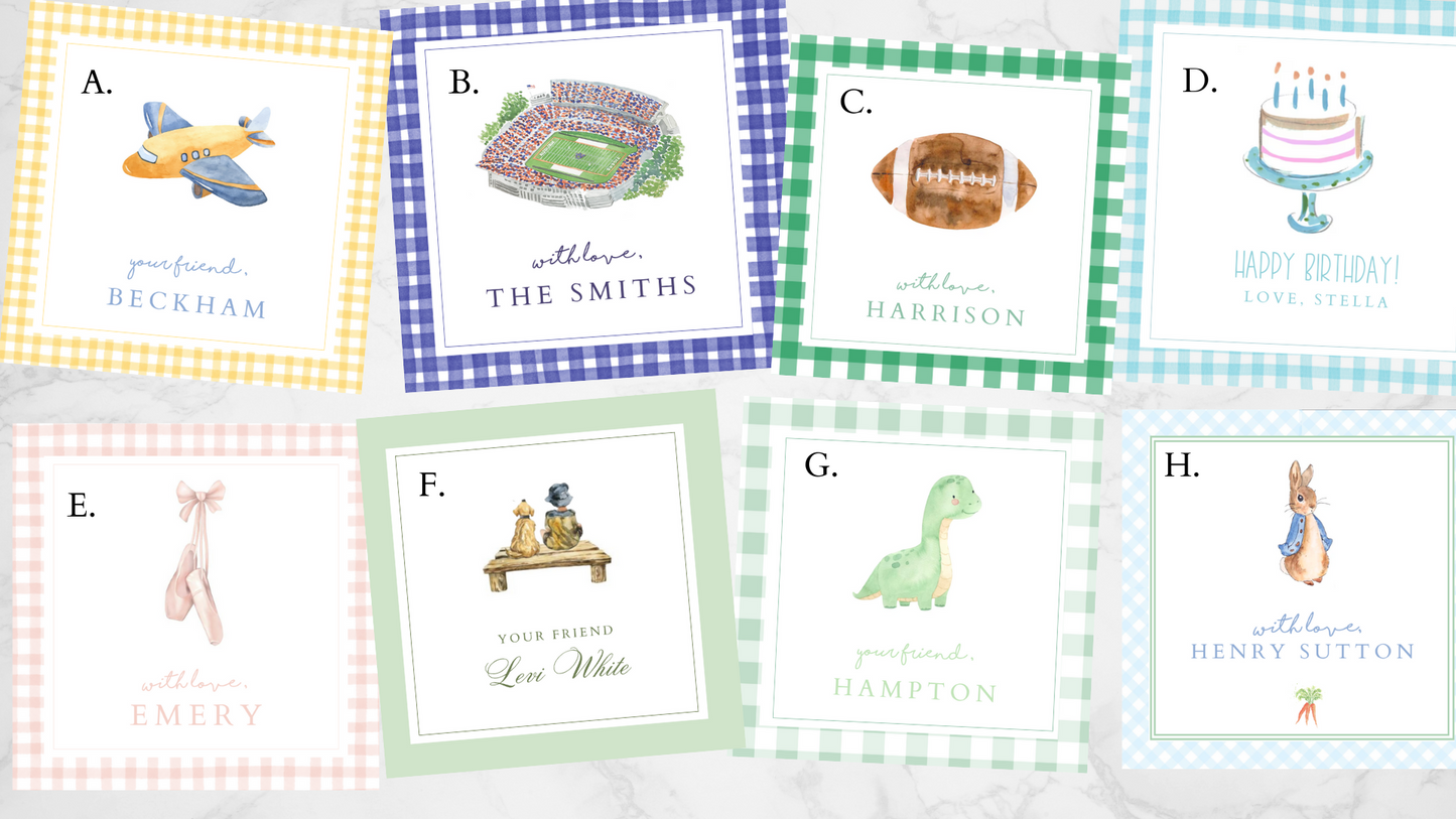 Kids Gift Tags