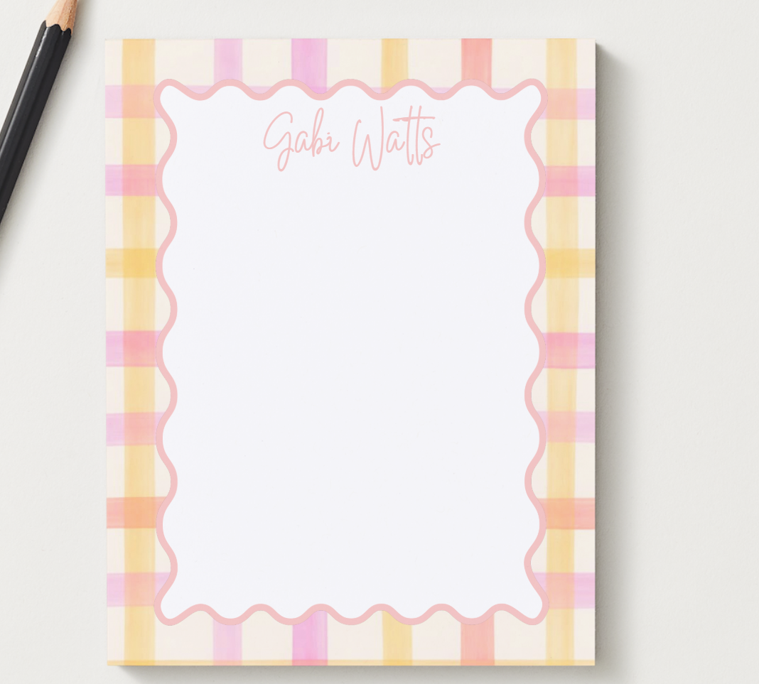 NEW Preppy Notepad (100 pages)