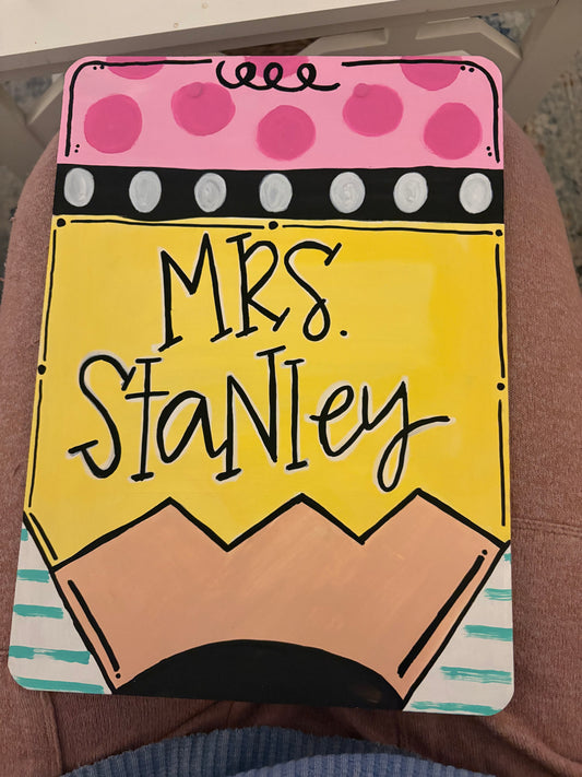 Custom Painted Clipboard