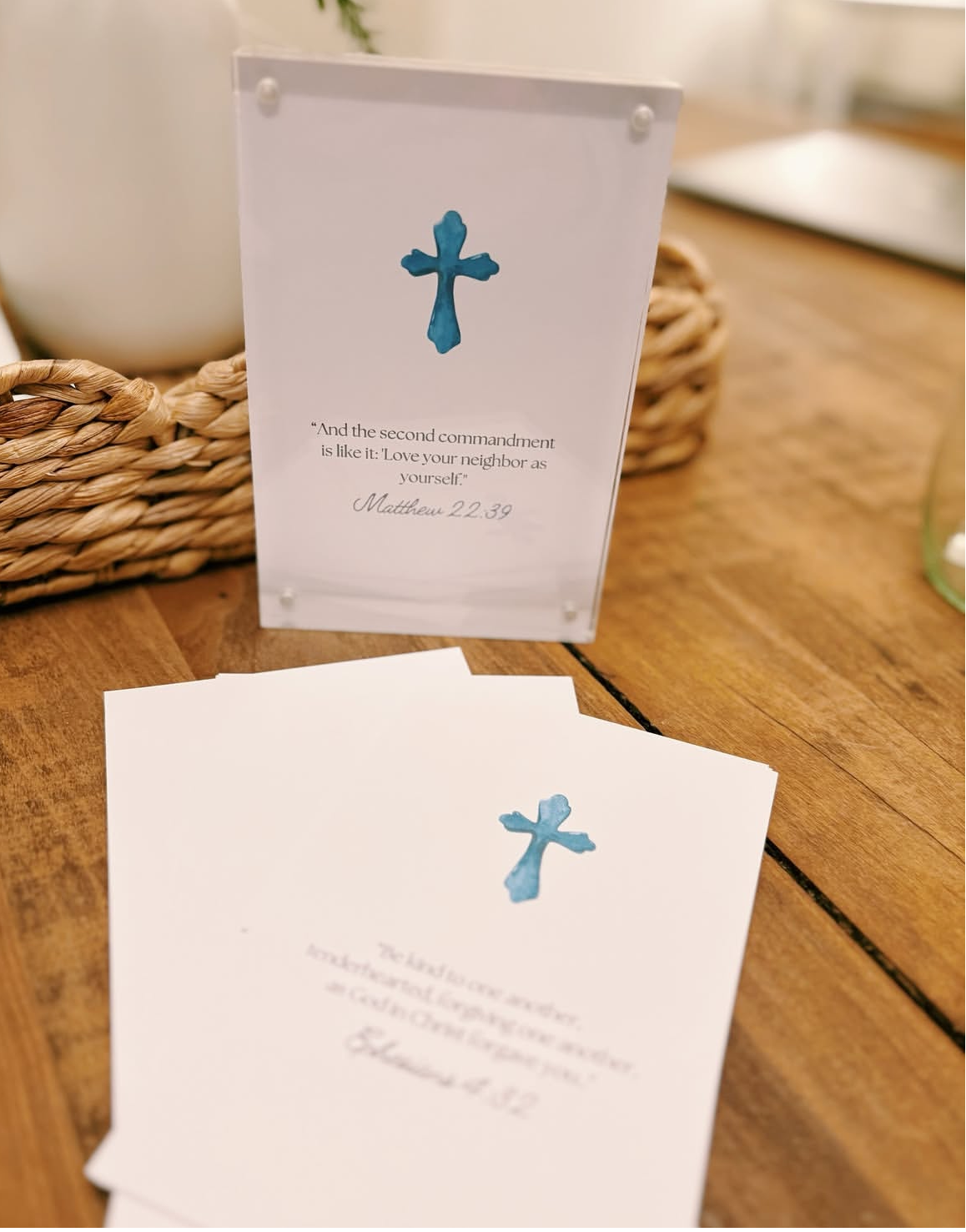 Scripture Cards & Acrylic Frame