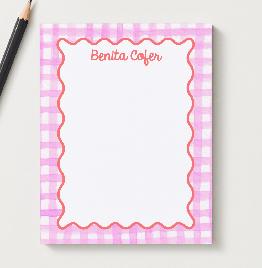NEW Preppy Notepad (50 pages)