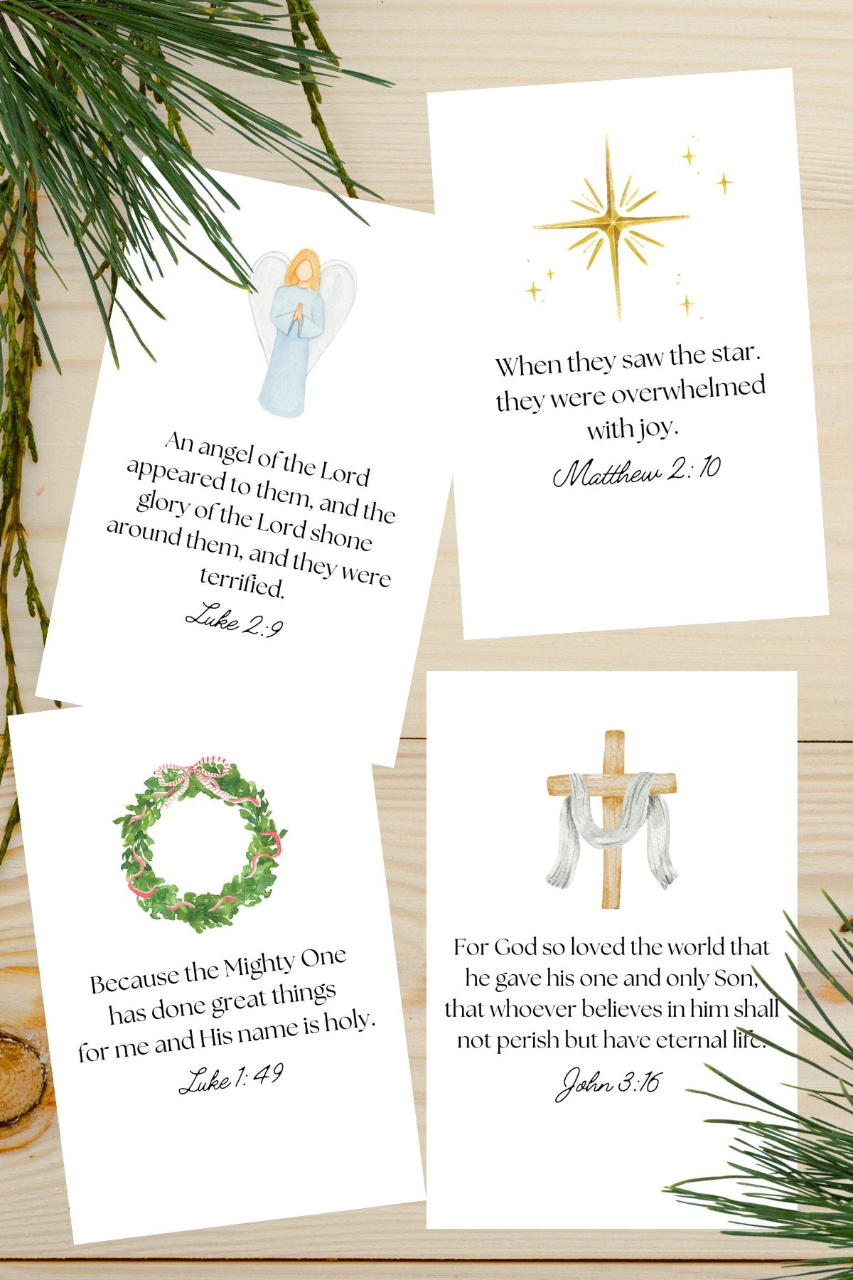 Scripture Cards & Acrylic Frame