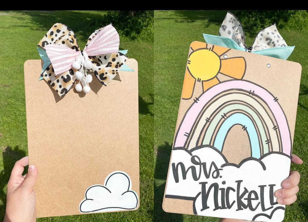 Custom Painted Clipboard